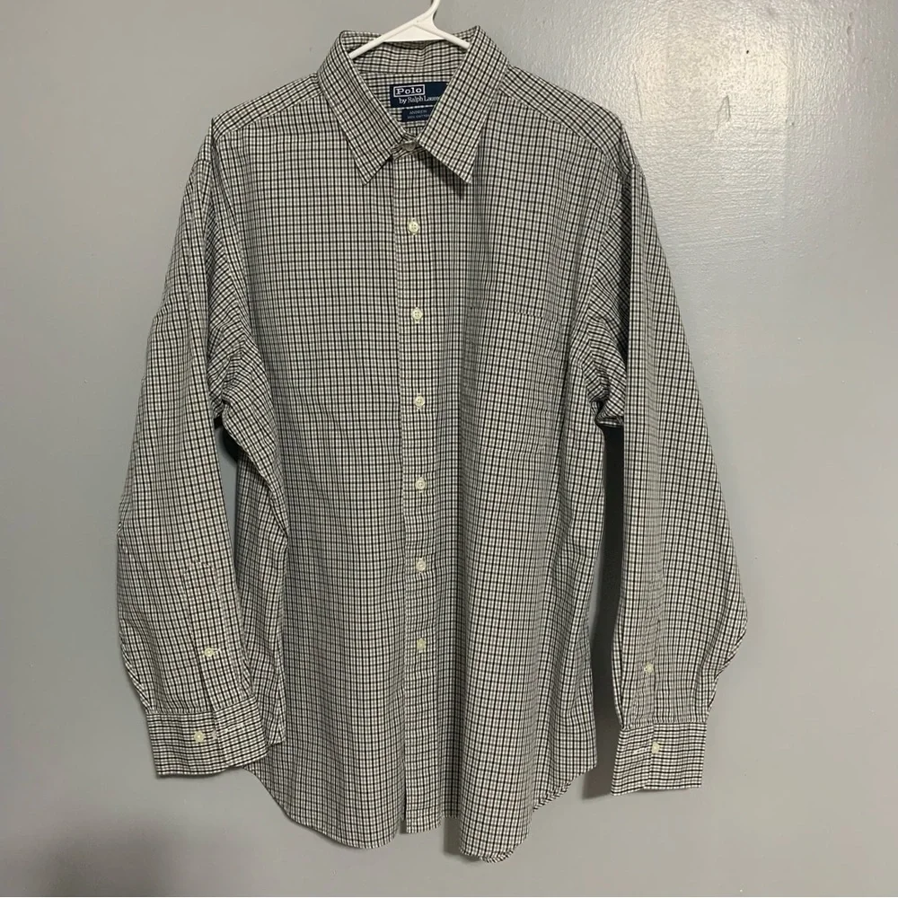 Ralph Lauren Polo Andrew Shirt Mens Multicolor Button Up Long Sleeve 17-34/35‎